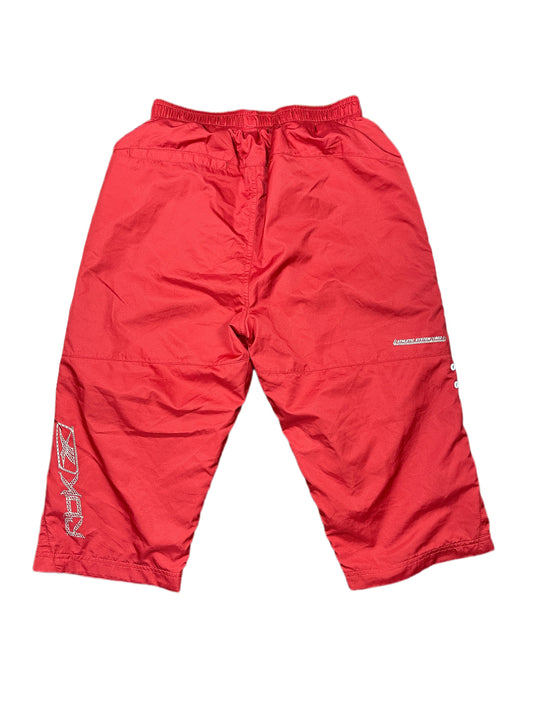 Y2k Reebok Capri Sport Pants Red - XS