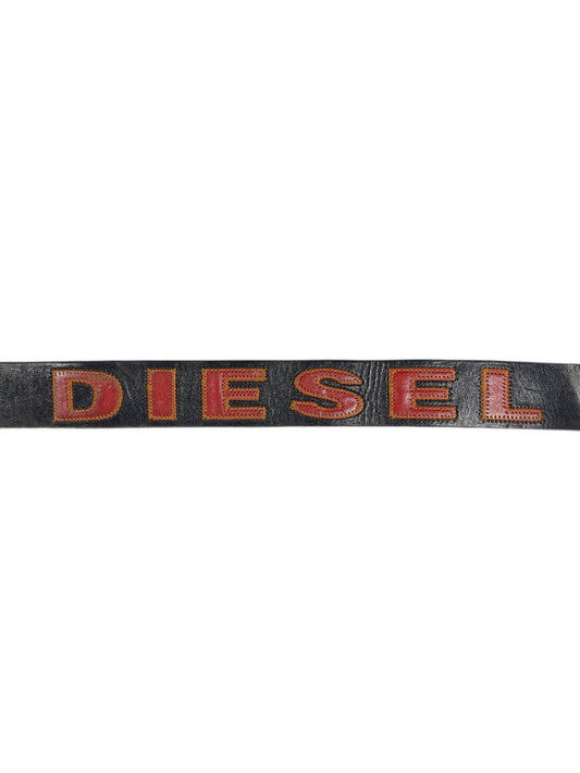 Y2k Diesel Leather Belt Brown