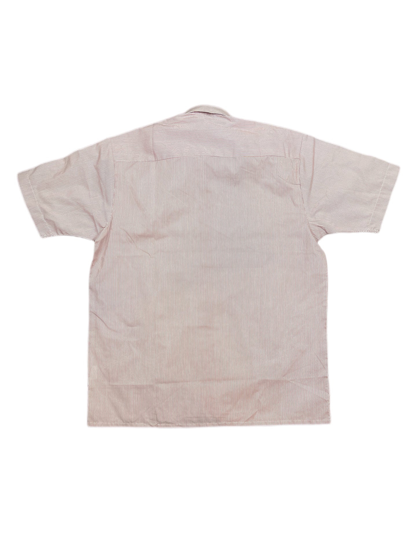 Vintage Paolo Borghesi Short Sleeve Shirt Striped Red White - M