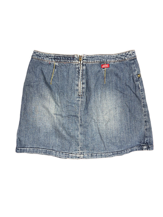 Y2k Miss Sixty Low Waist Denim Mini Skirt Blue - XS/S