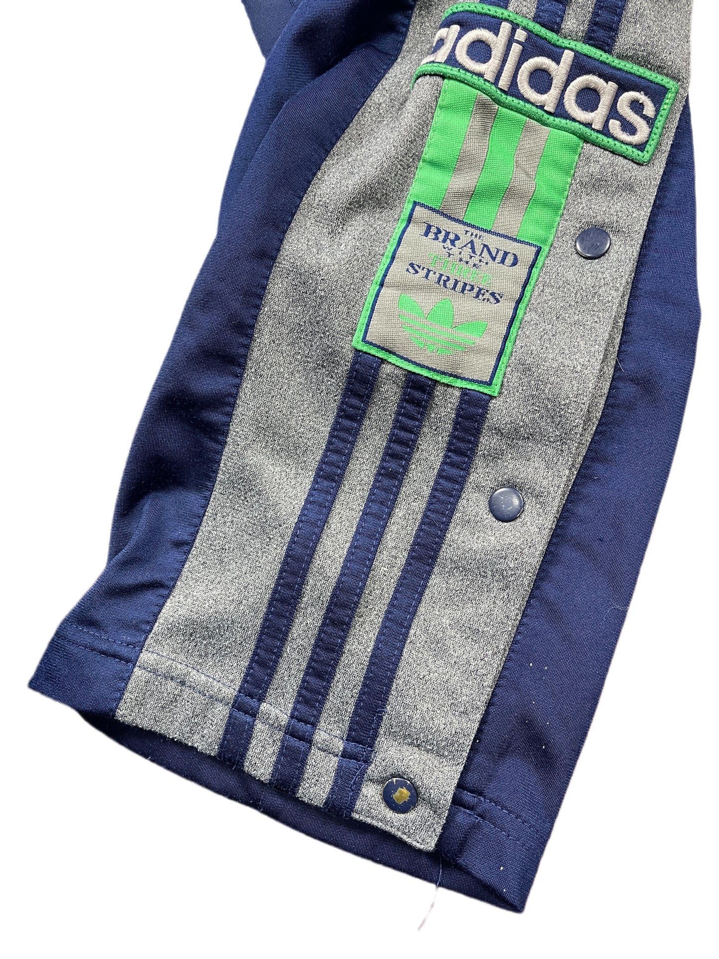 Vintage Adidas Button Up Sport Pants Navy Green - S