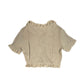 Y2k BbG Short Sleeve Top Beige - M