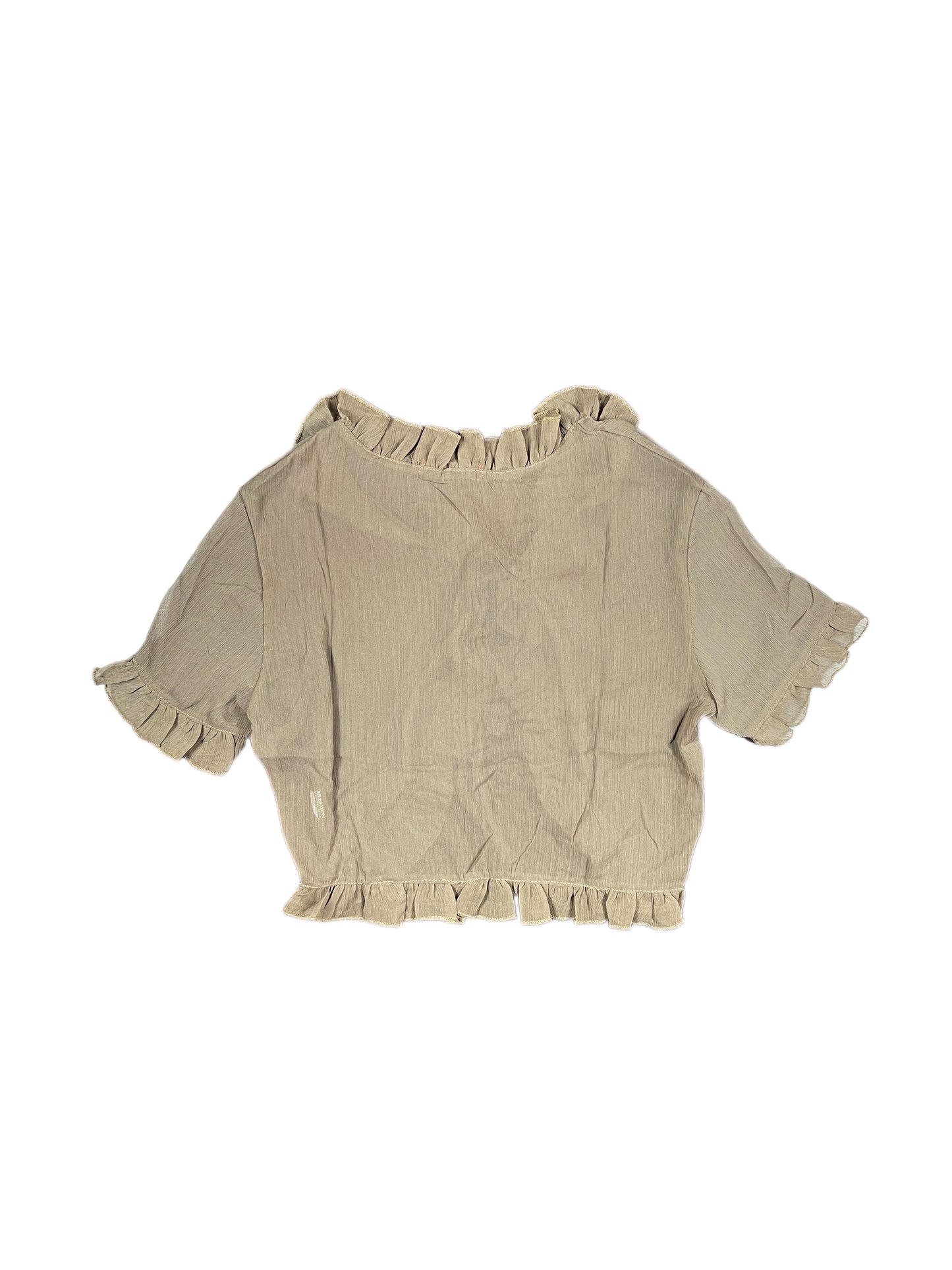 Y2k BbG Short Sleeve Top Beige - M