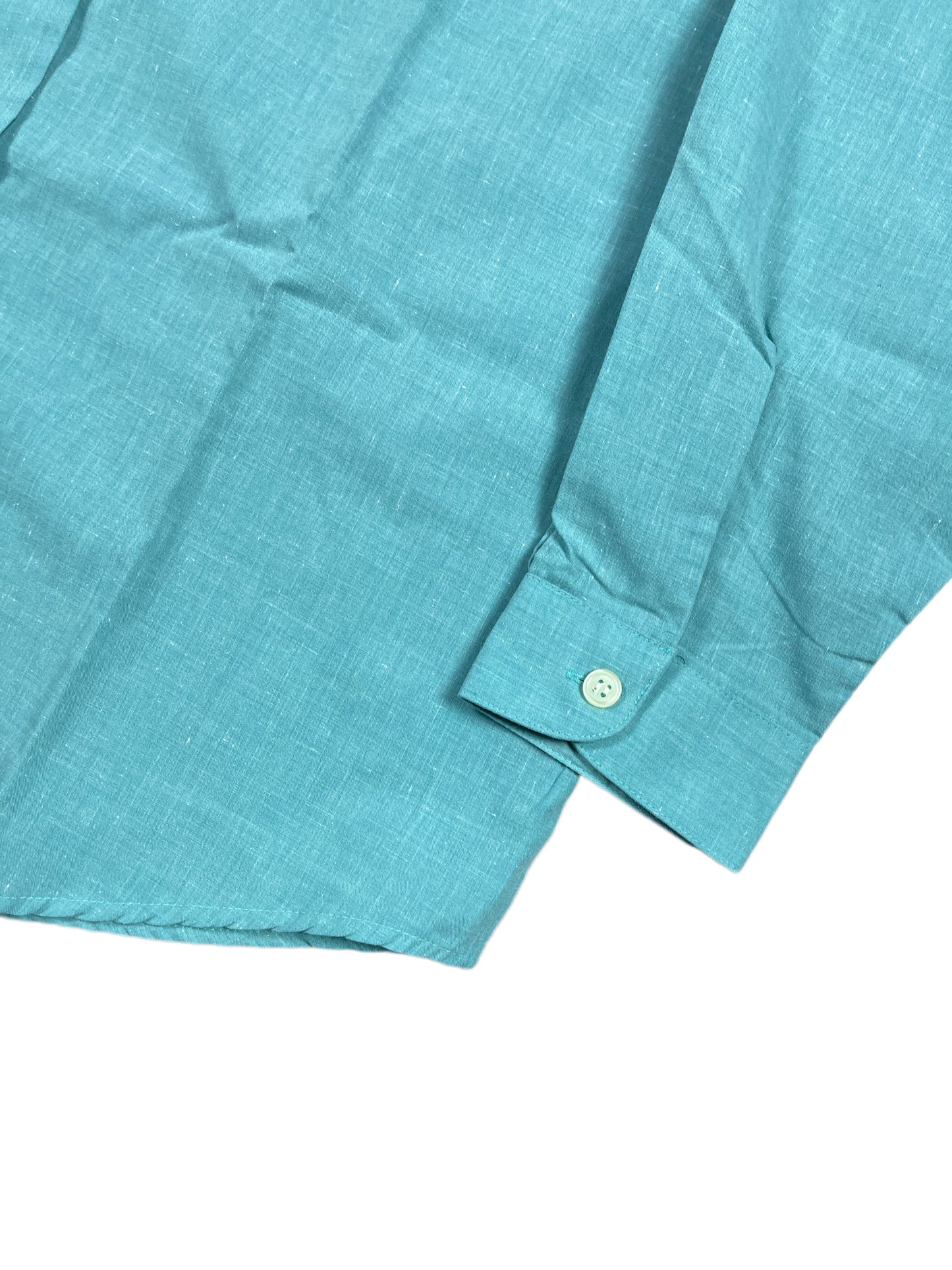 Vintage Rosso Tiziano Long Sleeve Shirt Turquoise - L