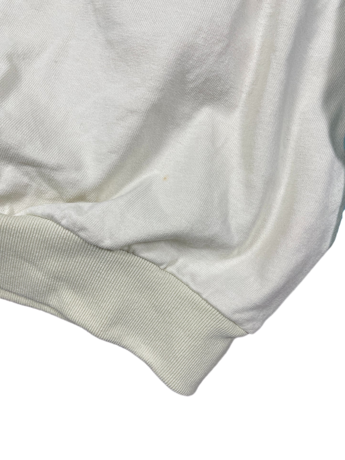 Vintage Kappa 1990s Sweatshirt Cream Turquoise - XL