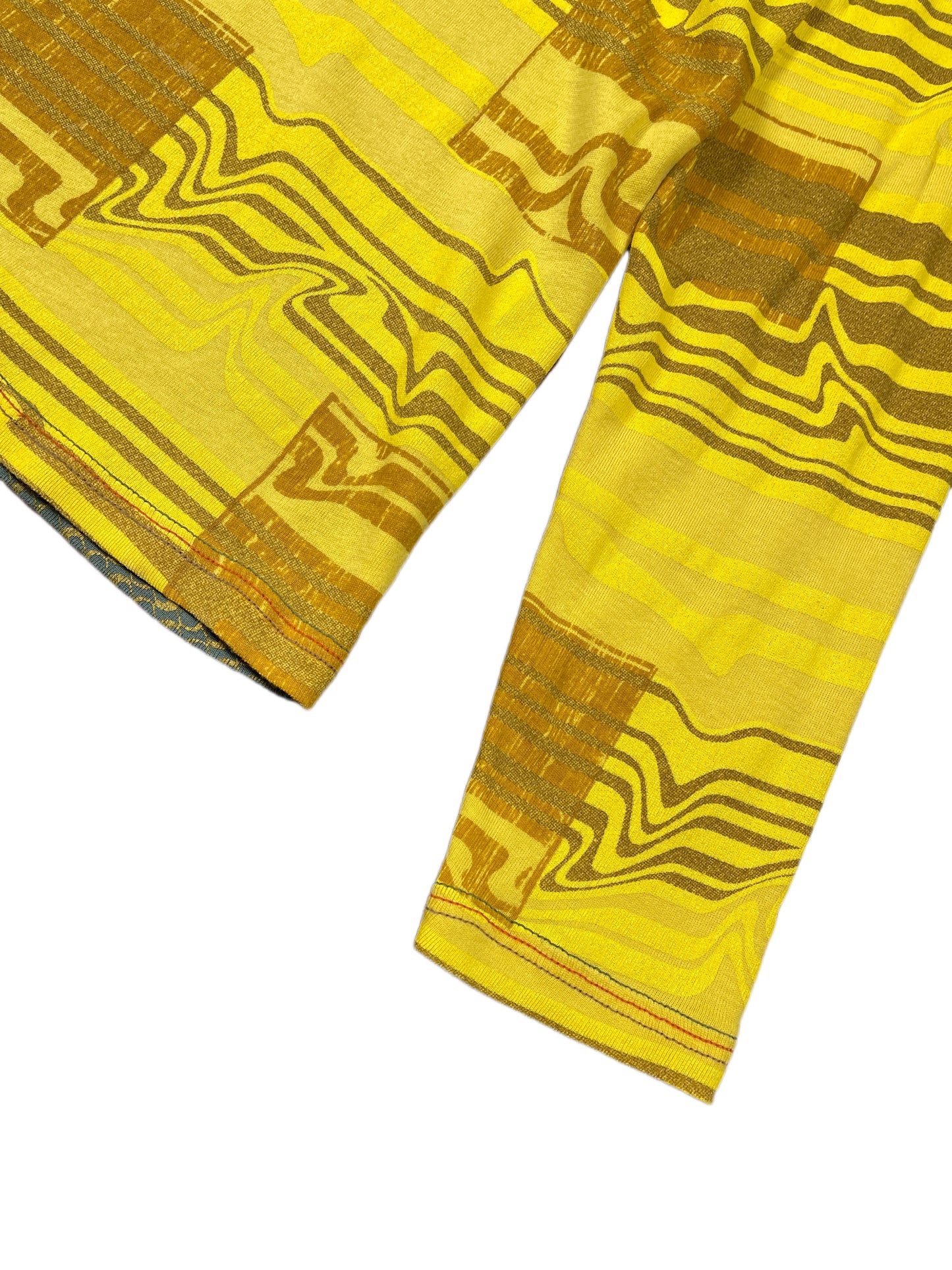 Y2k Custo Barcelona Long Sleeve Top Yellow L