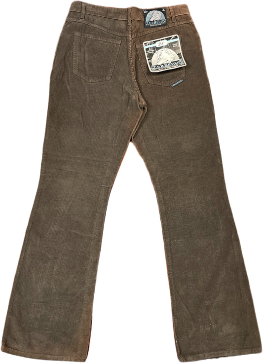 Vintage Zerberus Corduroy Pants Brown Cotton L