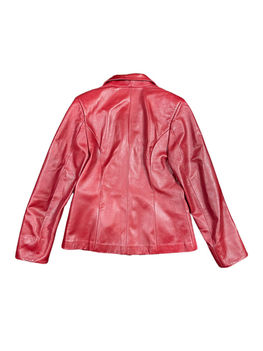 Vintage Leather Jacket Red - L