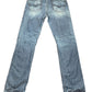 Y2k Guess Straight Denim Pants Blue - M/L