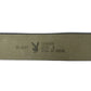 Y2k Playboy Leather Plug Belt Black 2004