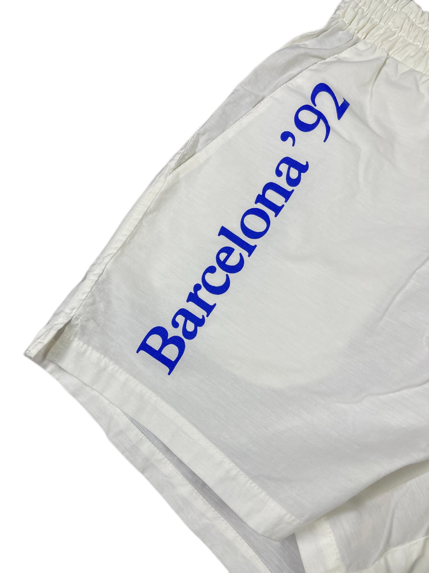 Vintage 1992 Mito Barcelona Olimpic Games Sport Shorts White - S