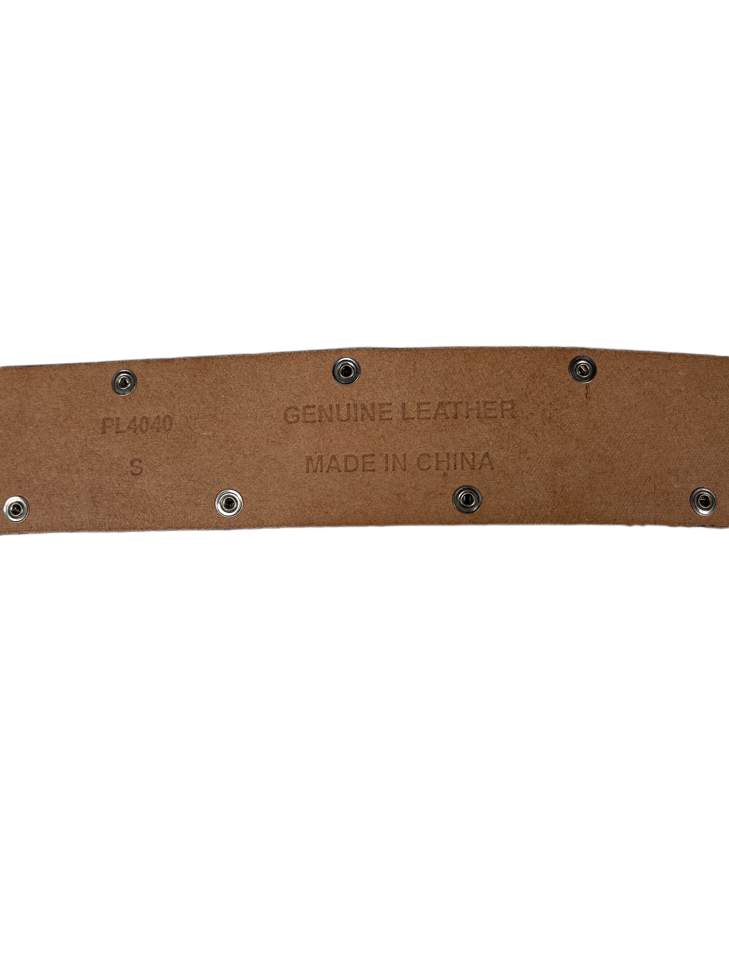 Y2k PLayboy Leather Plug Belt Black 2004