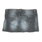 Benetton Mini Denim Skirt Black Gray XL