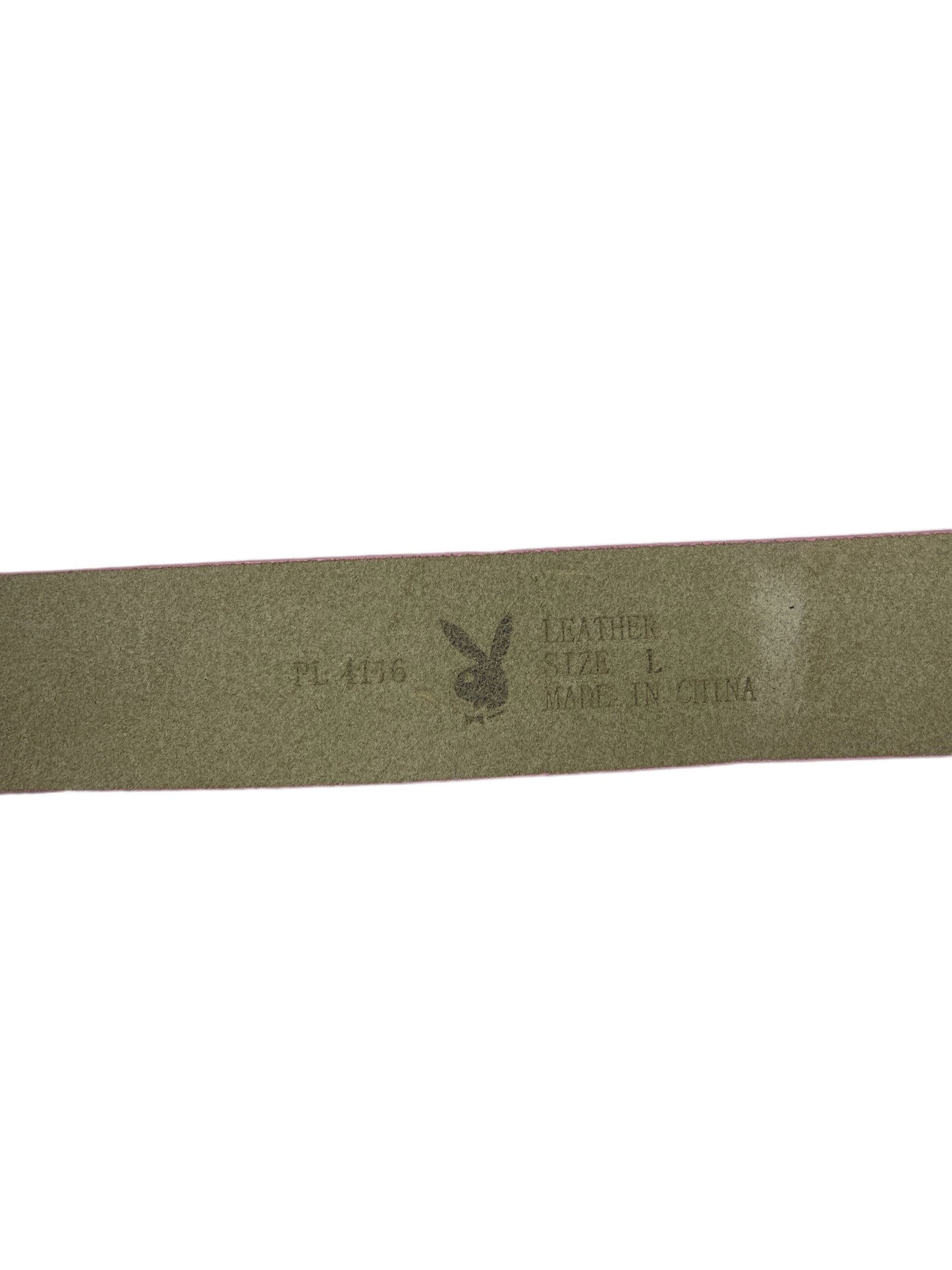 Y2k Playboy Leather Plug Belt Pink 2004