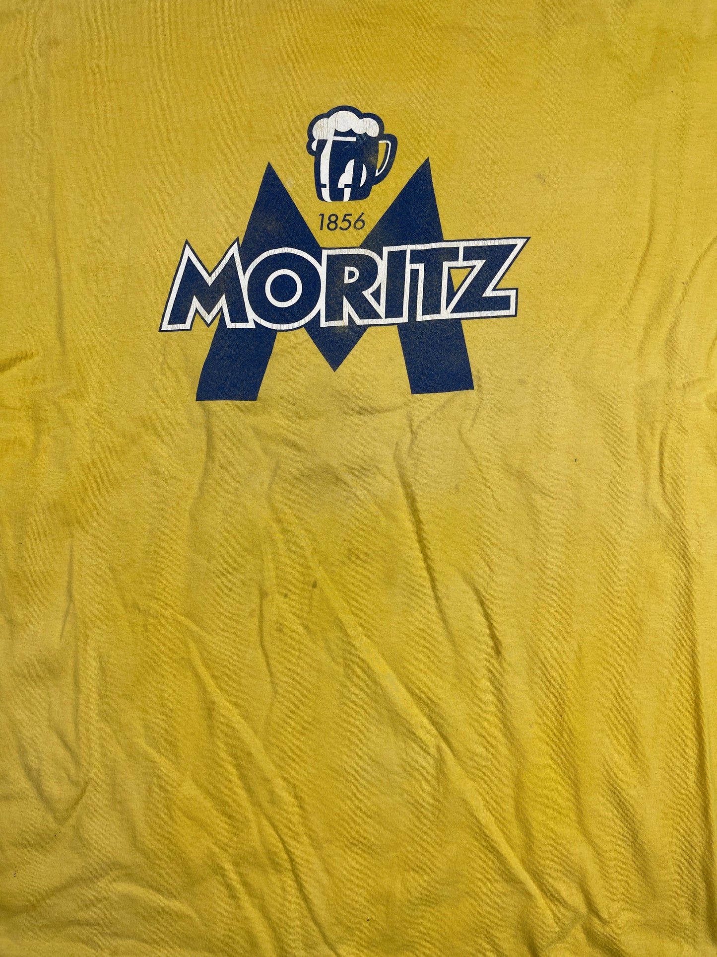 Vintage Moritz Beer T-Shirt Yellow