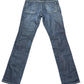 Massimo Dutti Low Waist Bootcut Denim Pants Blue - M/L
