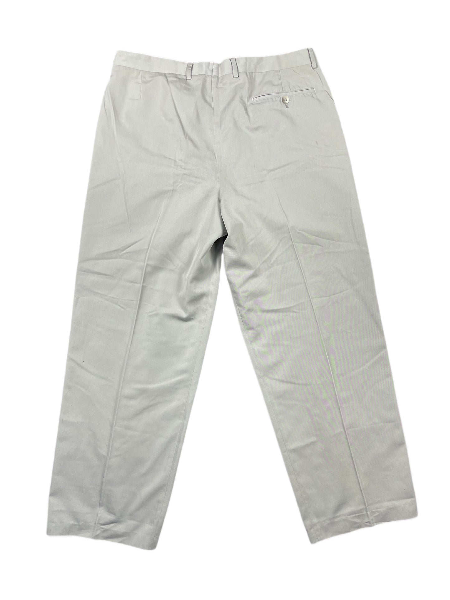 Vintage Seo Elegant Suit Pants Gray - L