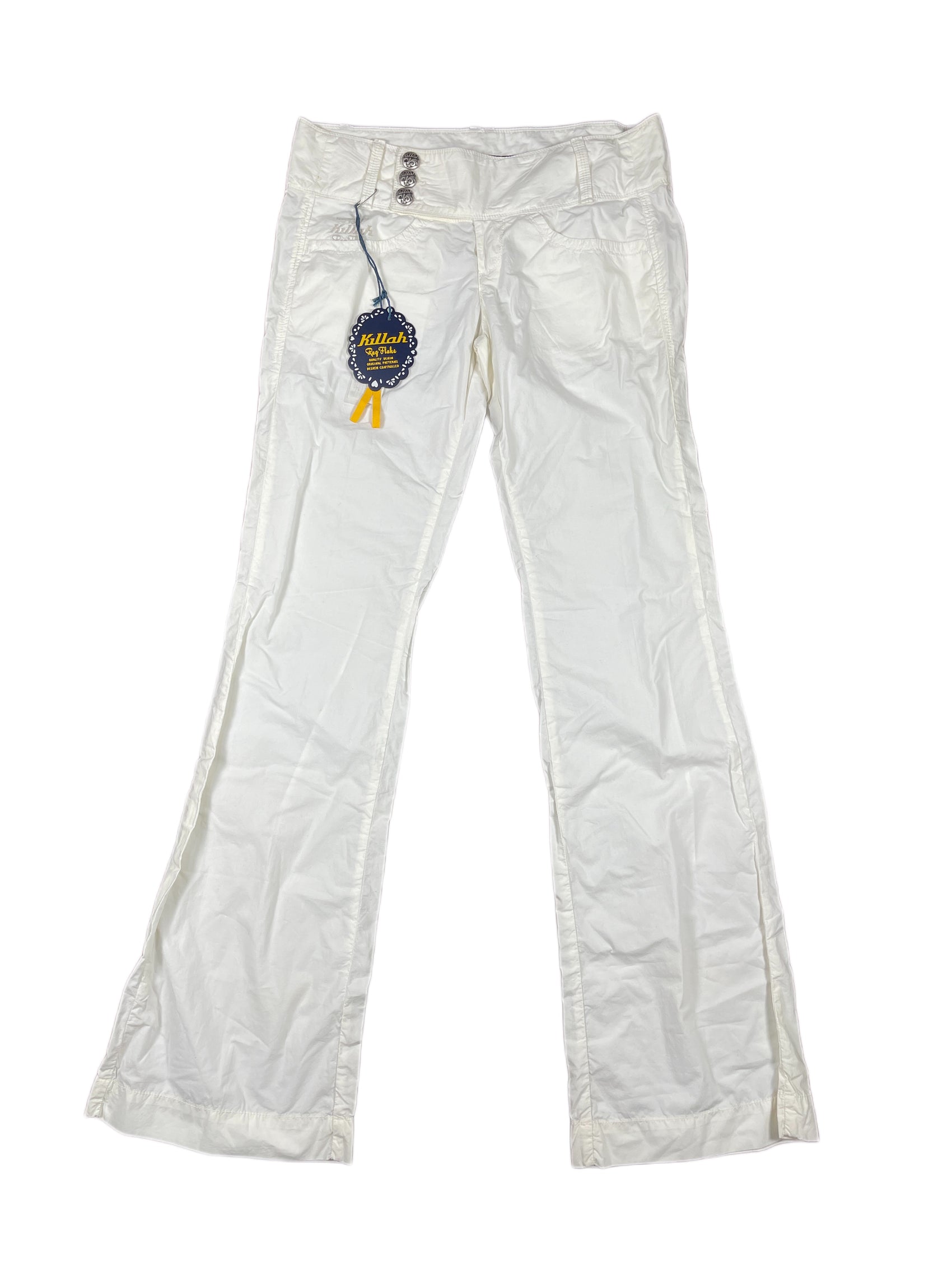 Y2k Killah Deadstock Flared Pants White - M