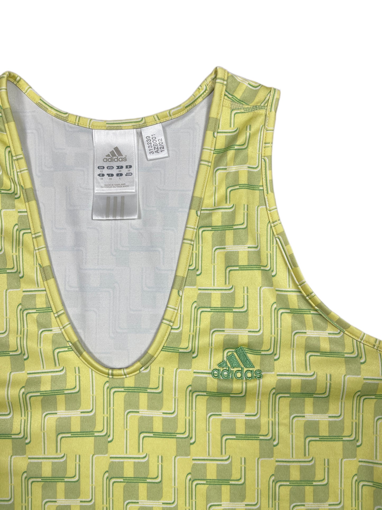 Y2k 2002 Adidas Sport Sleeveless Top Green M