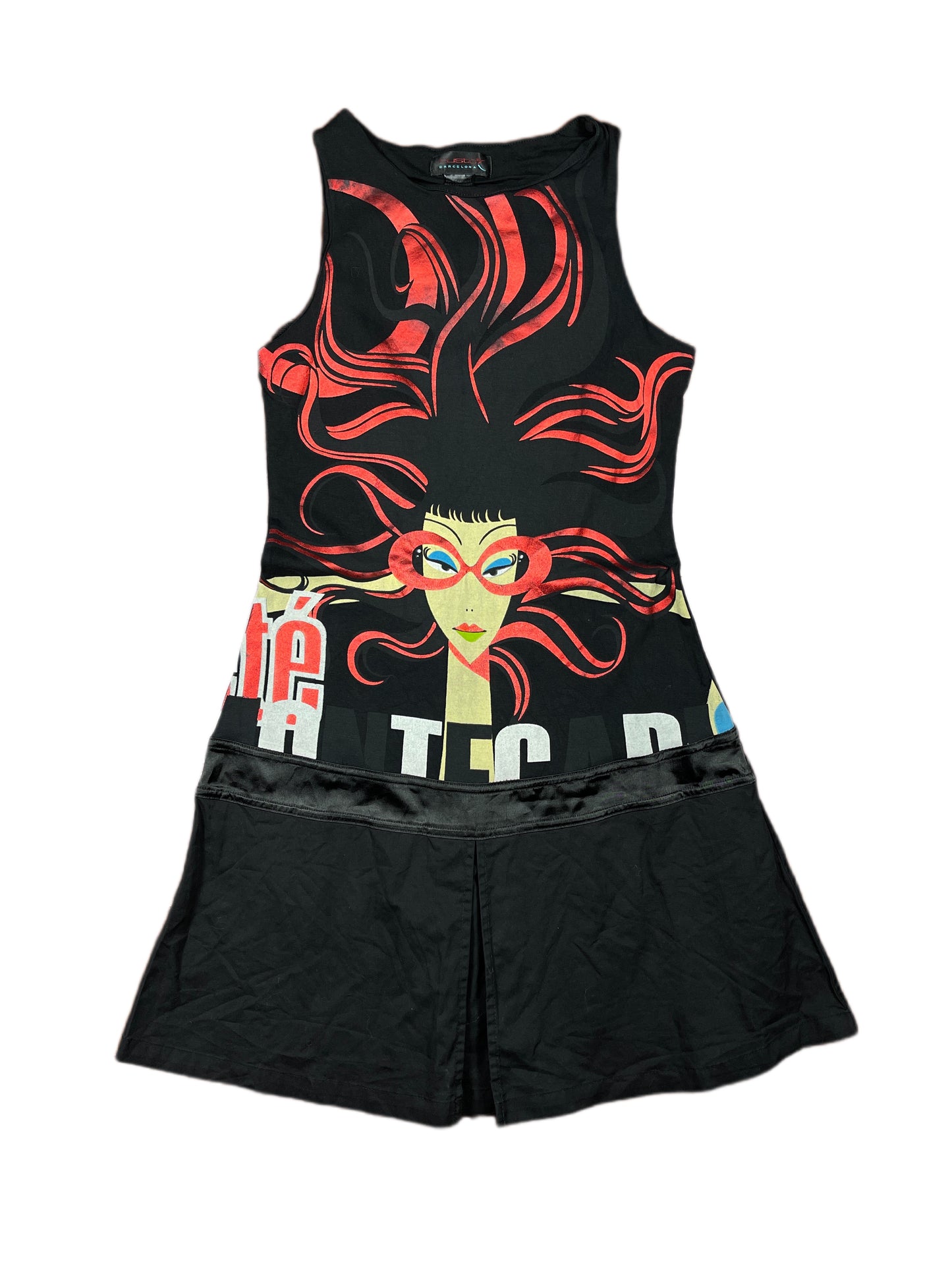 Vintage Custo Barcelona Sleeveless Dress Black - S