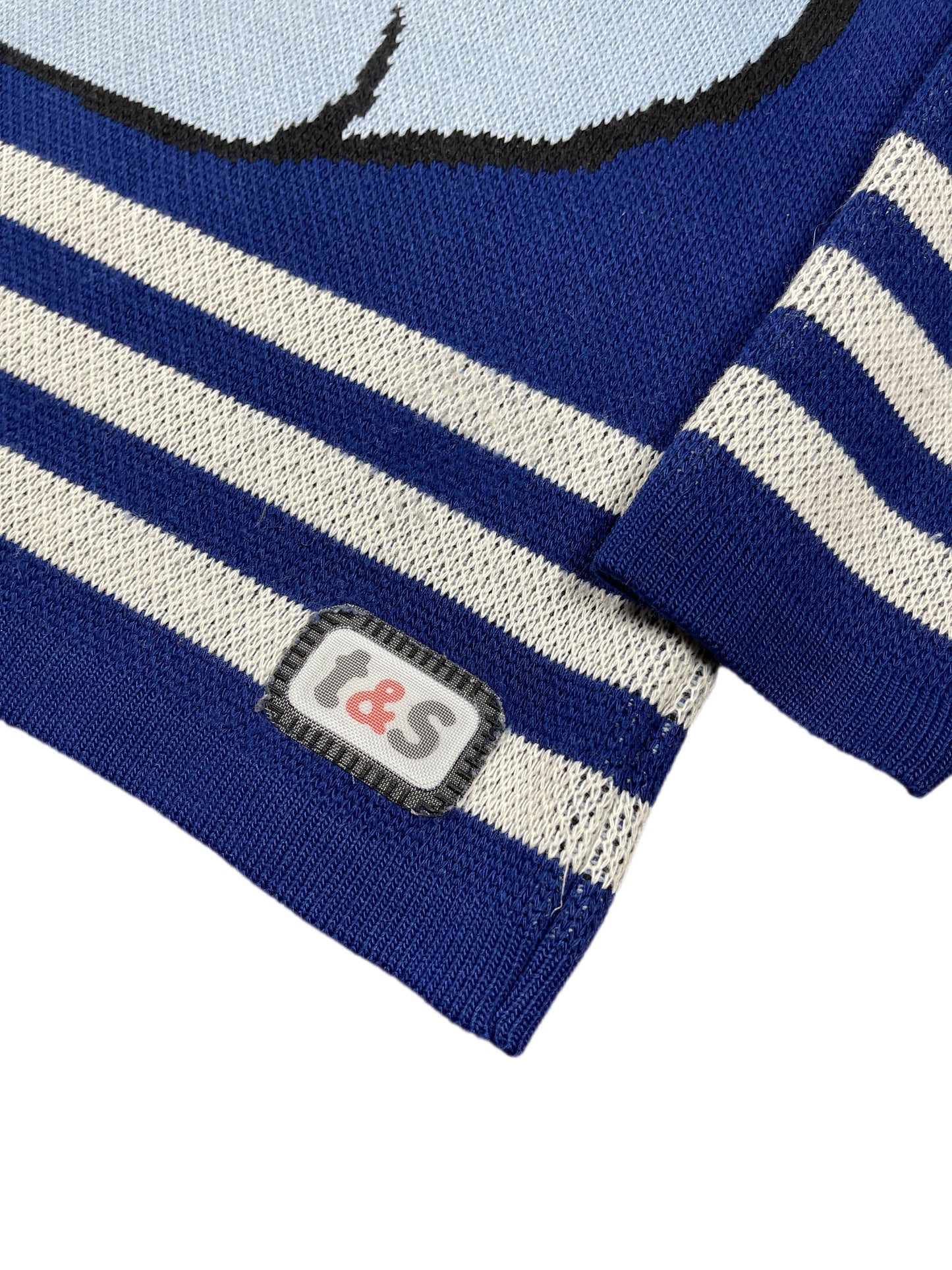 Vintage Warner Bros 2000s Looney Tunes Tweety Chunky Knitted Sweatshirt Blue - XS