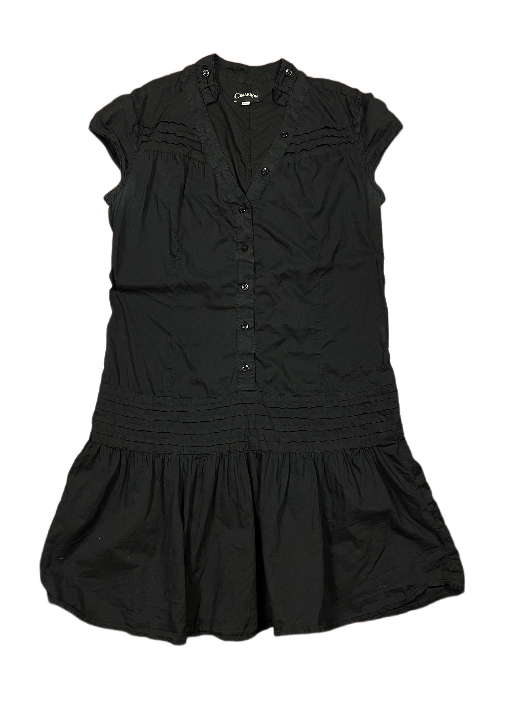 Vintage Cimarron Short Sleeve Dress Black - XL