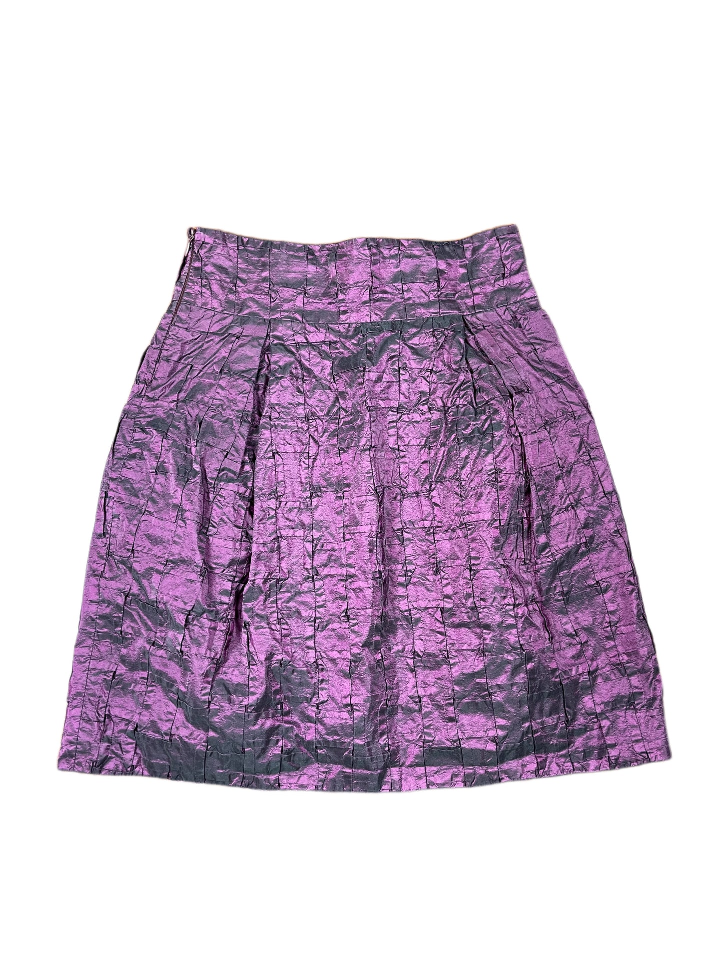 Frankie Morello Silk Skirt Purple - XS