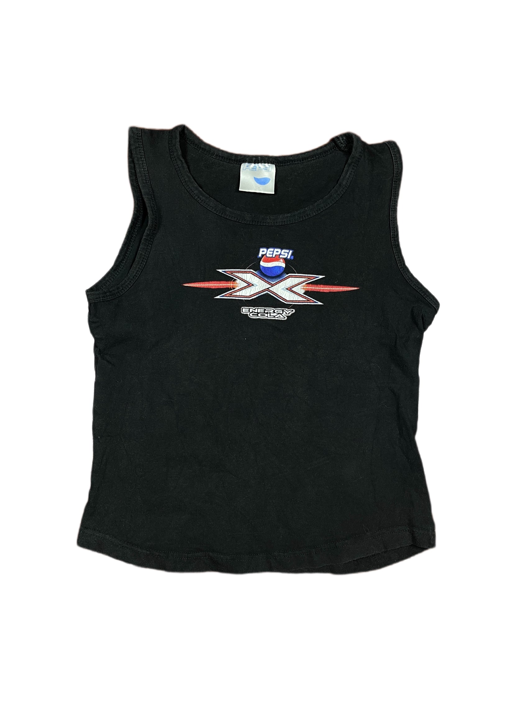 Vintage Pepsi Energy Cola Sleeveless Top Black - M