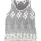 Y2k Guess See Through Sleeveless Top White - S