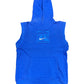 Vintage Nike Hoops 2000s Sleeveless Hoodie Blue - M