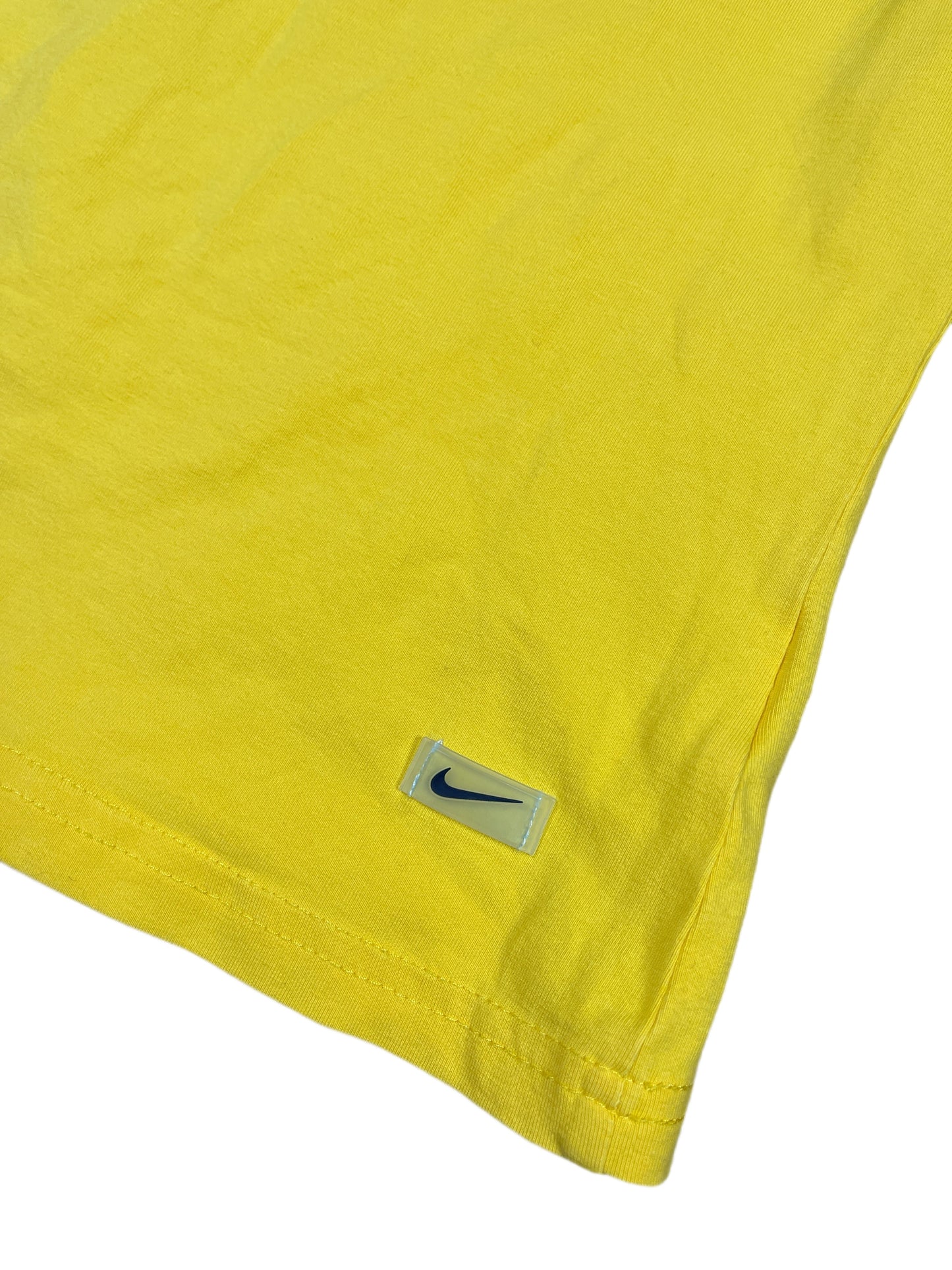 Y2k Nike 2000s Short Sleeve Top Yellow - M
