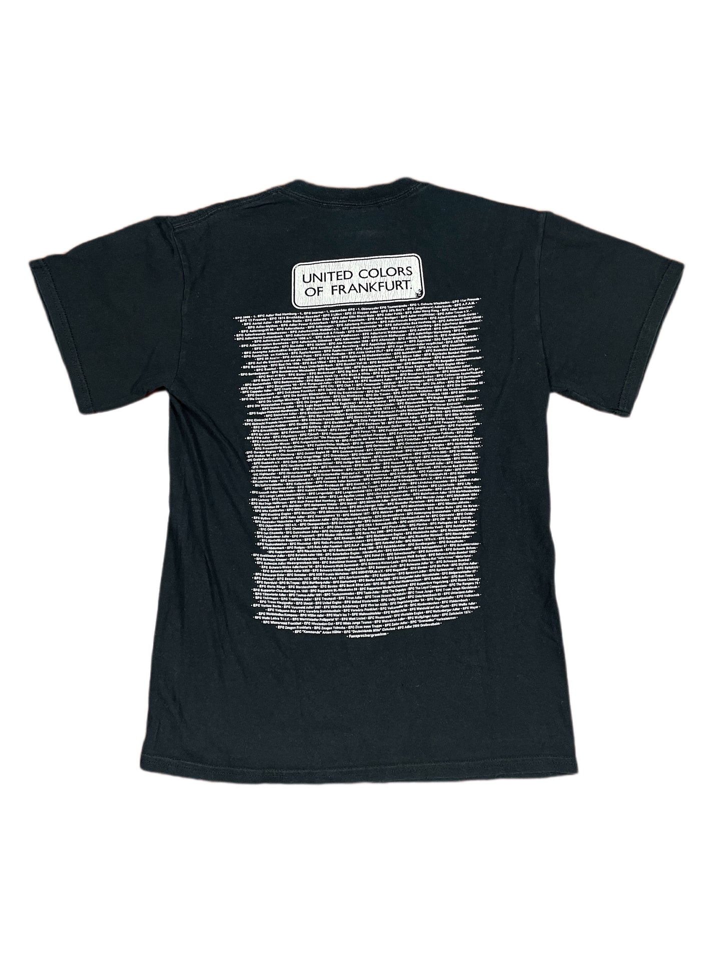 Y2k Eintracht Frankfurt T-Shirt Fan T-Shirt Black - S