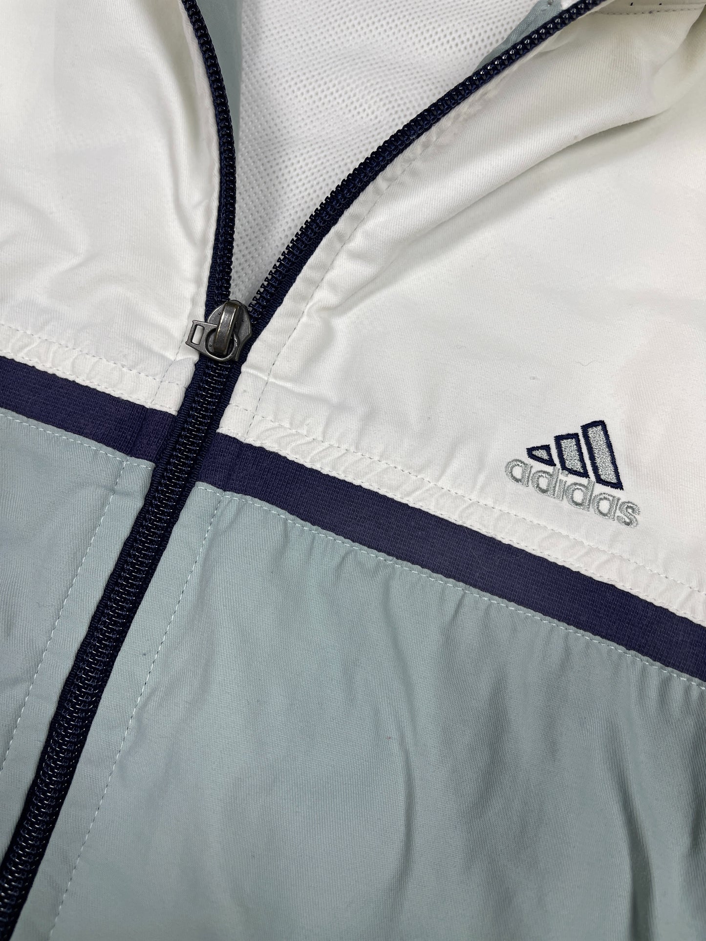 Vintage Adidas 1999-2005 Sport Jacket Gray White - S
