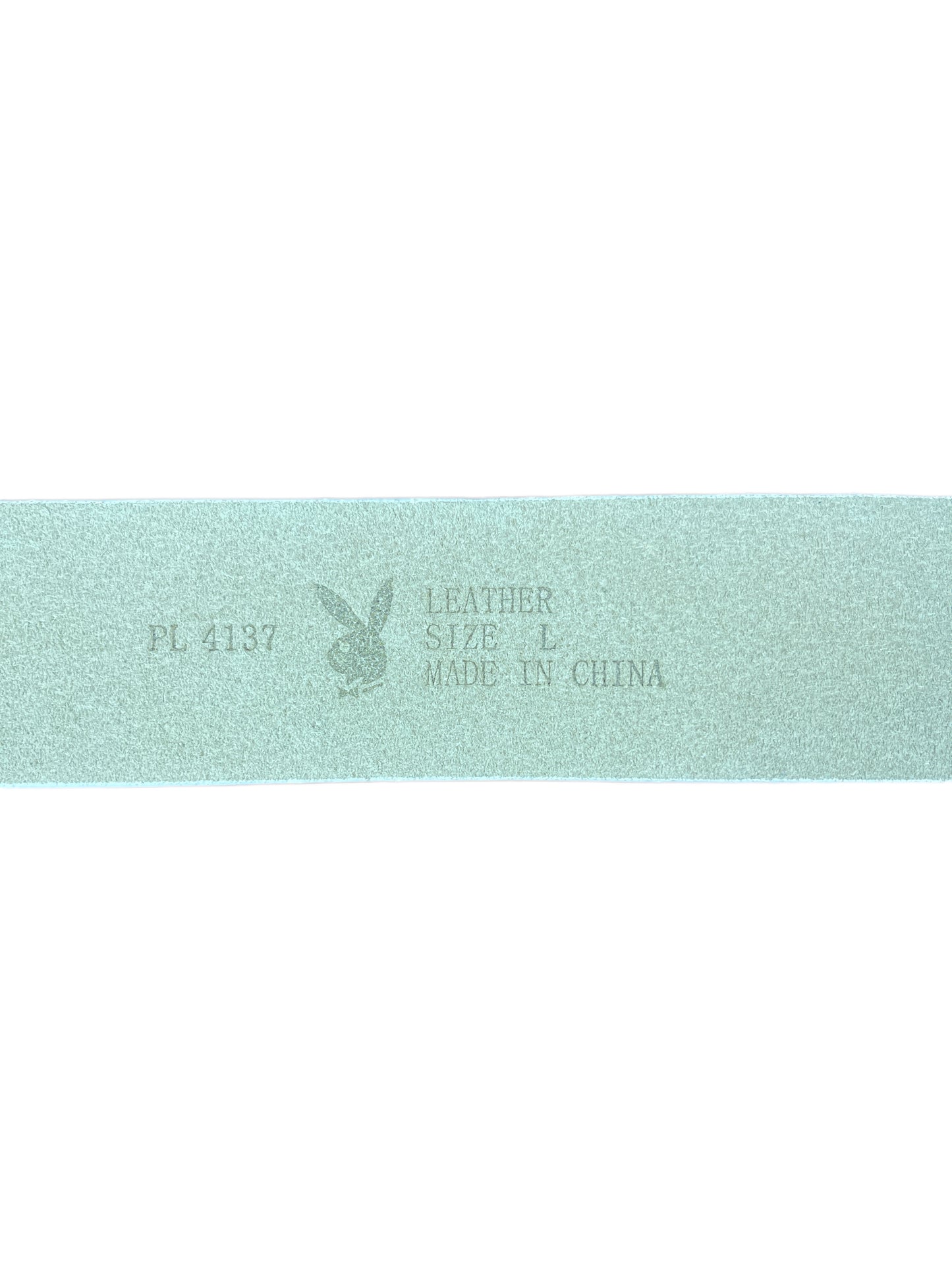 Y2k Playboy Leather Plug Belt White 2004