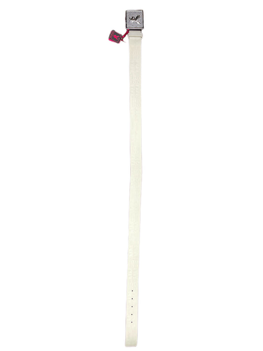 Y2k Playboy Leather Belt White 2004
