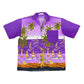 Vintage Fun-Wear Summer Short Sleeve Shirt Purple - XL/XXL