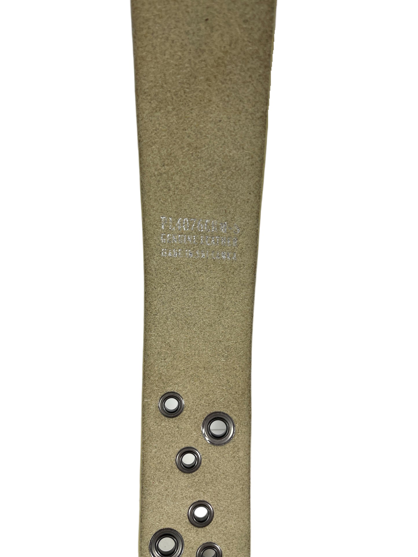 Y2k Playboy Leather Belt Creme 2004