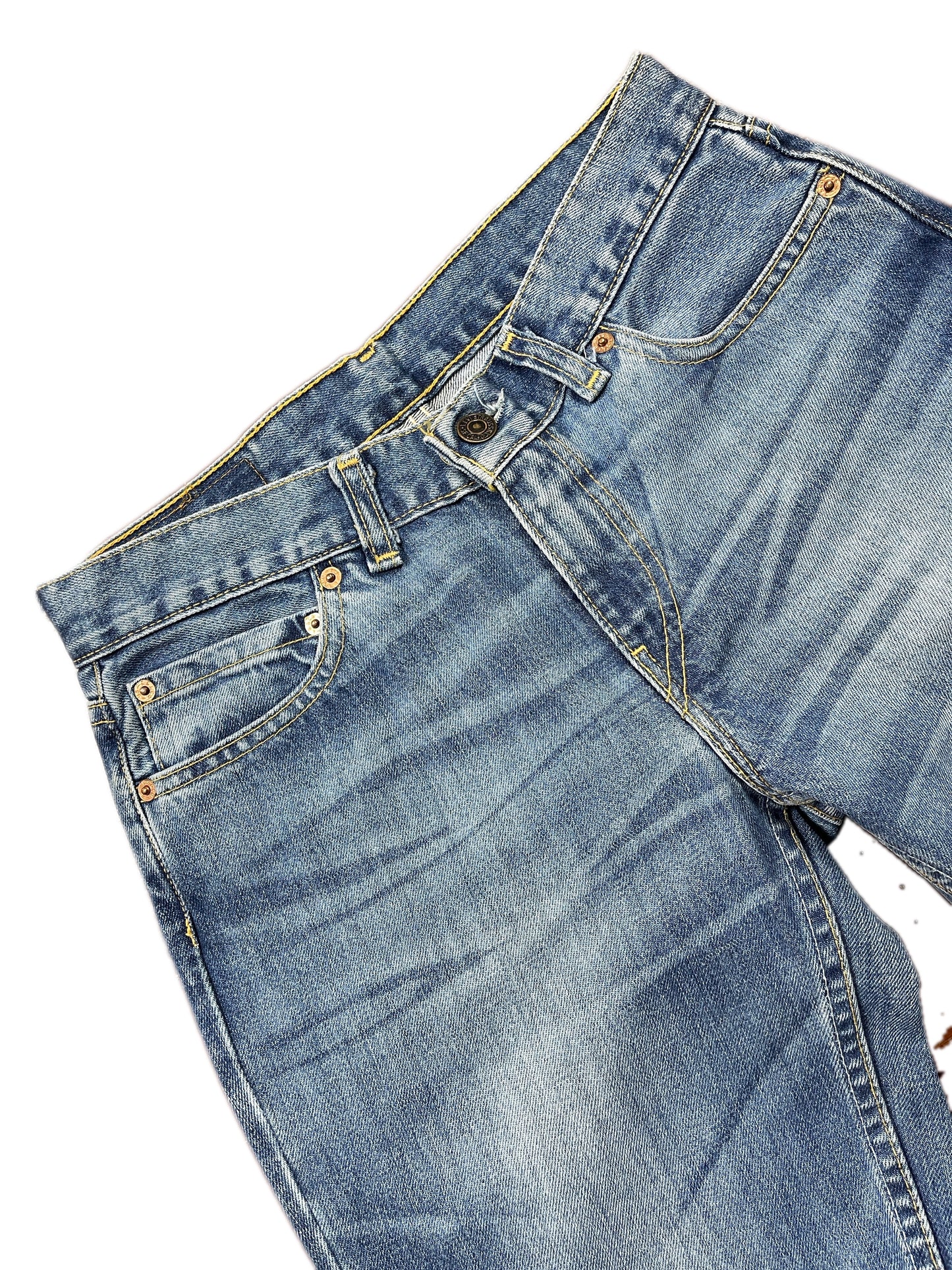 Vintage Levi's Low Waist Flared Denim Pants Blue - M