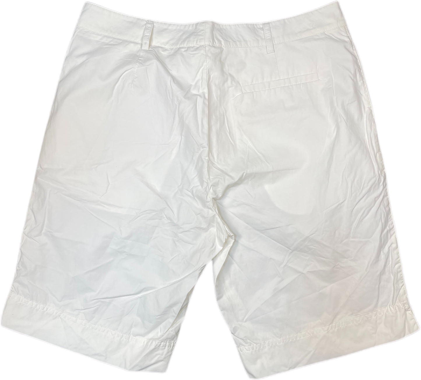 Bally Bermuda Shorts White Cotton Blend M