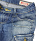 Y2k Mustang Low Waist Denim Capri Pants Blue - S/M