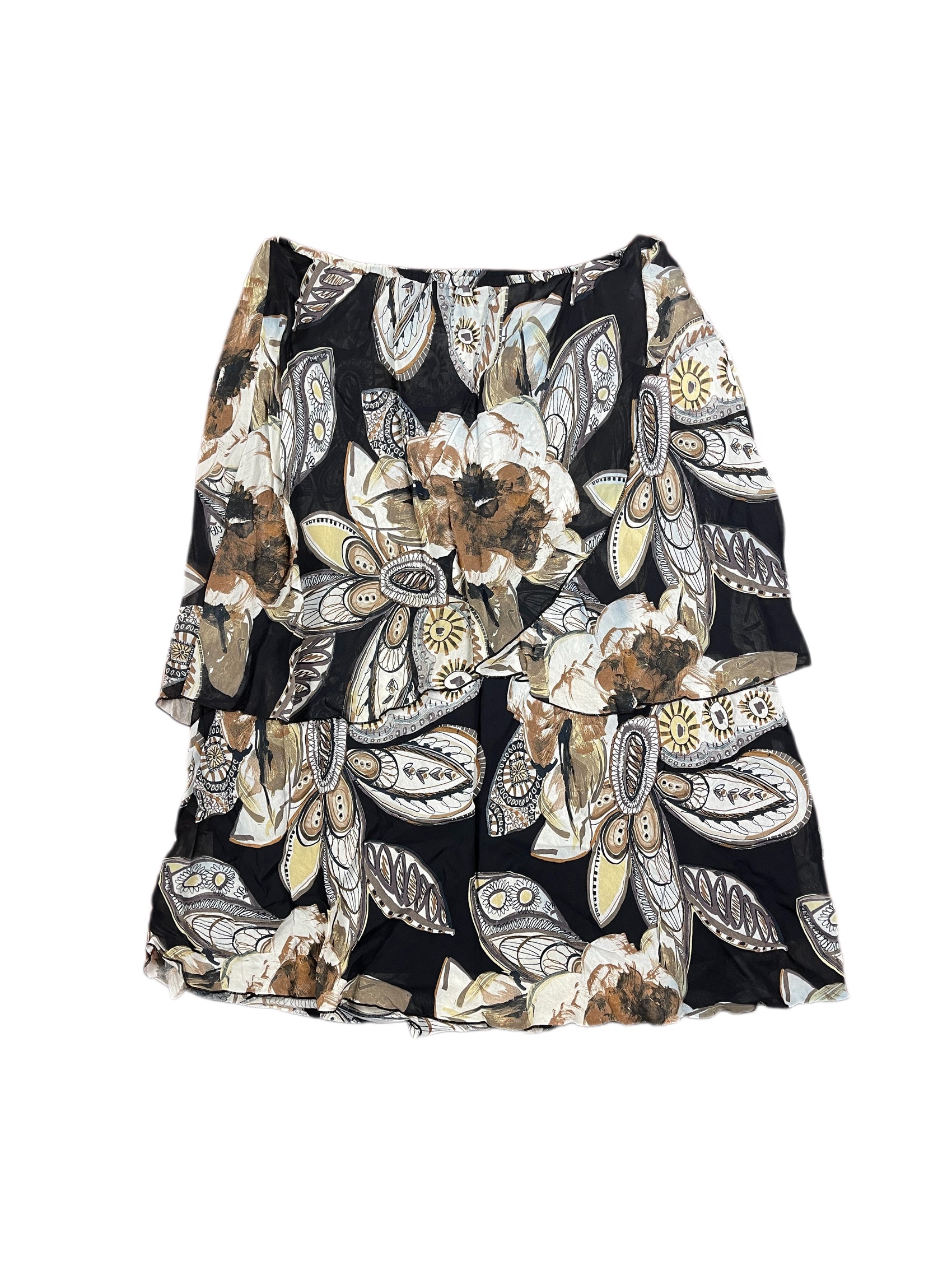 Vintage Jean Delfin Long Skirt Black - XXXXXL