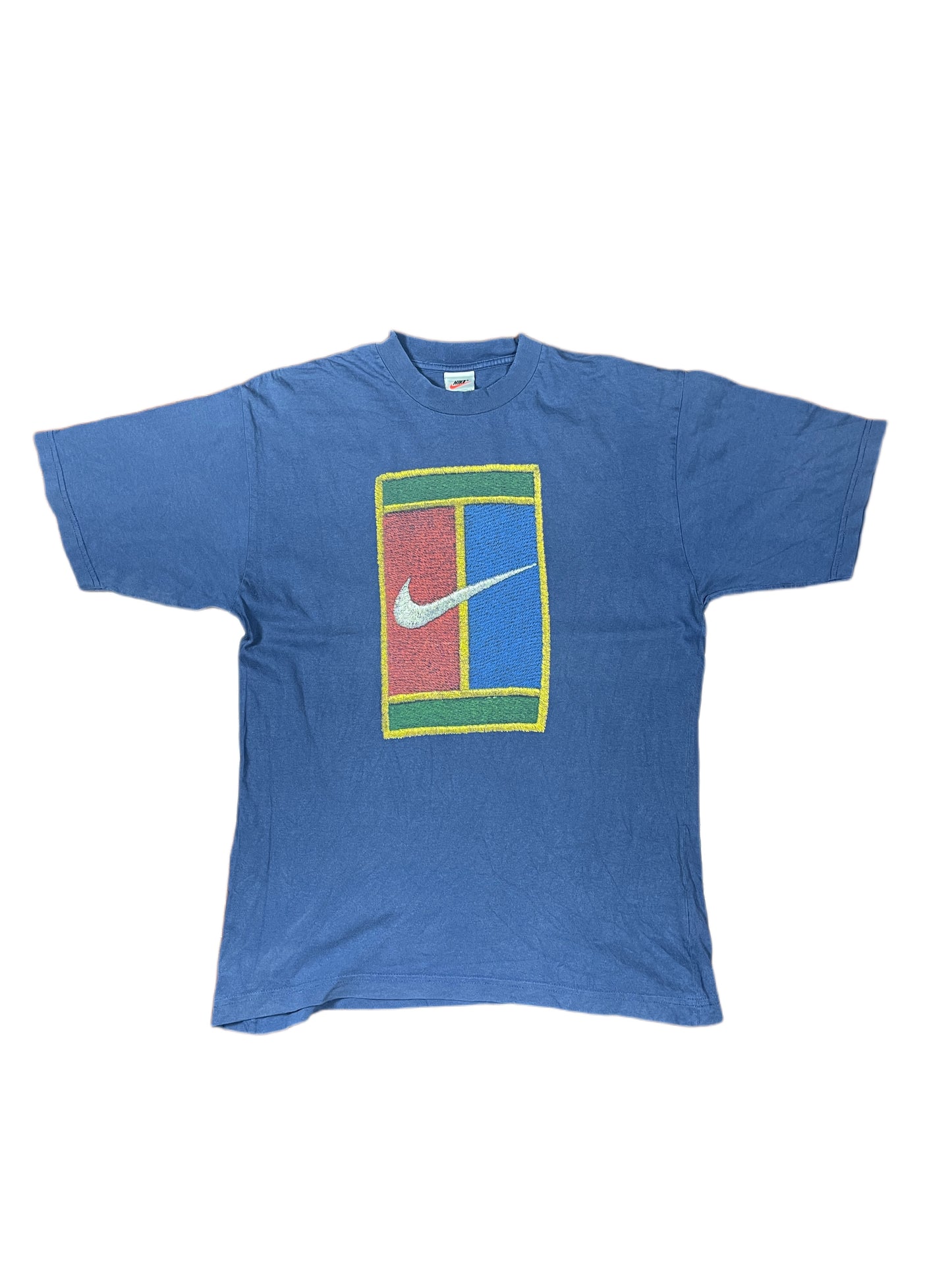 Vintage Nike Challenge Court T-Shirt Navy - S