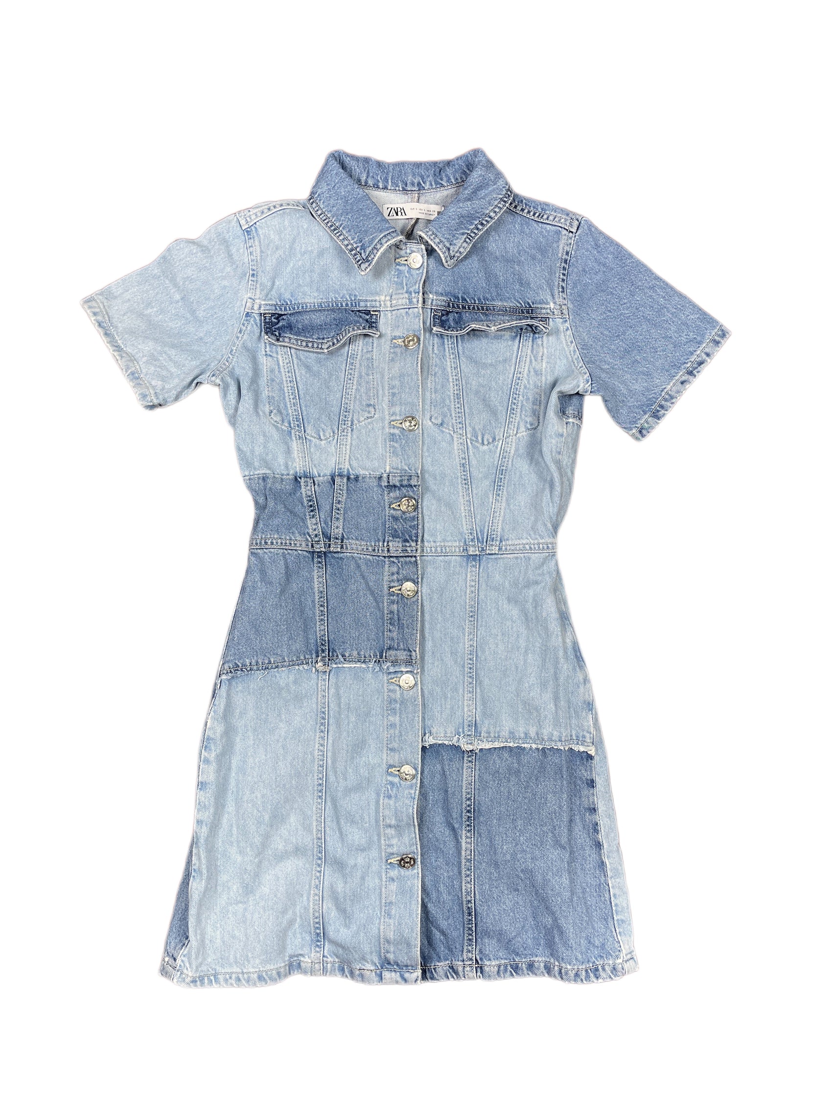 Zara Denim Dress Blue - S