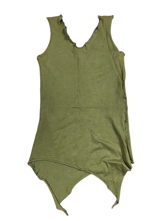 Y2k Dindia Sleeveless Top Khaki - S/M