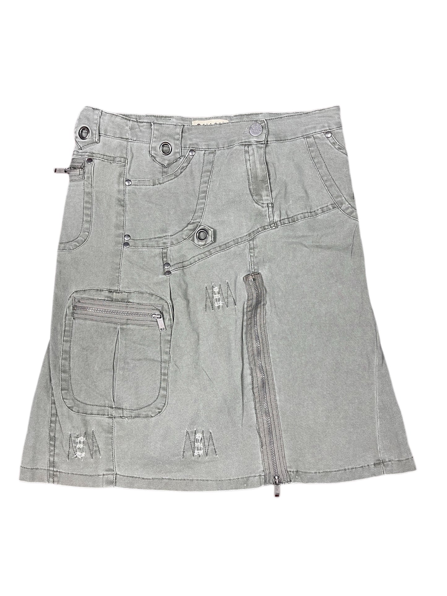 Y2k Gallop Skirt Khaki - XL
