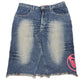 Y2k Roxy Denim Skirt Blue - S