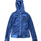 Y2k Eight Sin Zip Sweatshirt Hoodie Velvet Blue - L