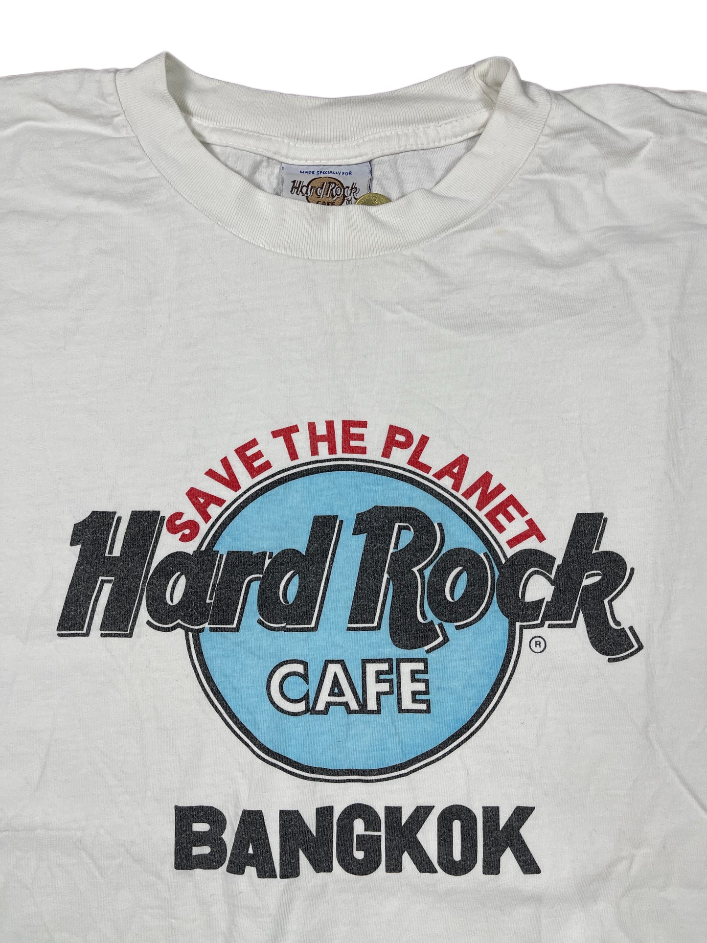 Vintage Hard Rock Cafe Save the Planet Bangkok T-Shirt White - S