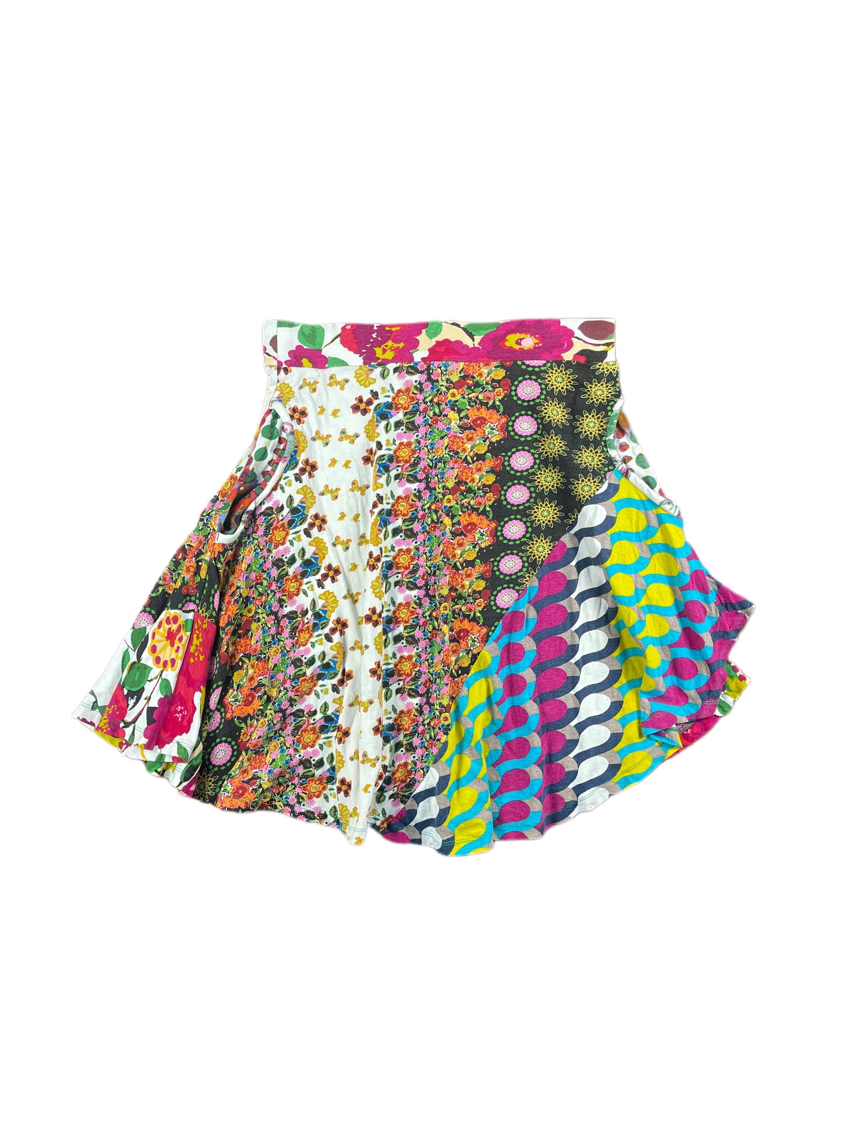 Y2k Desigual Skirt Multicolor - L