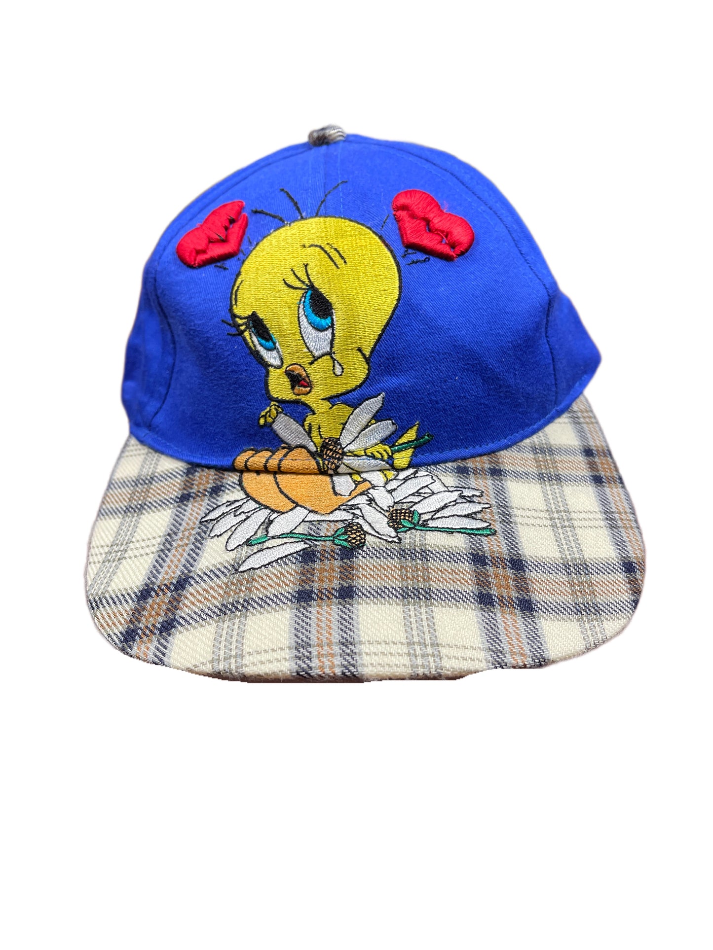 Vintage Tweety 1999 Looney Tunes Warner Bros Cap Blue